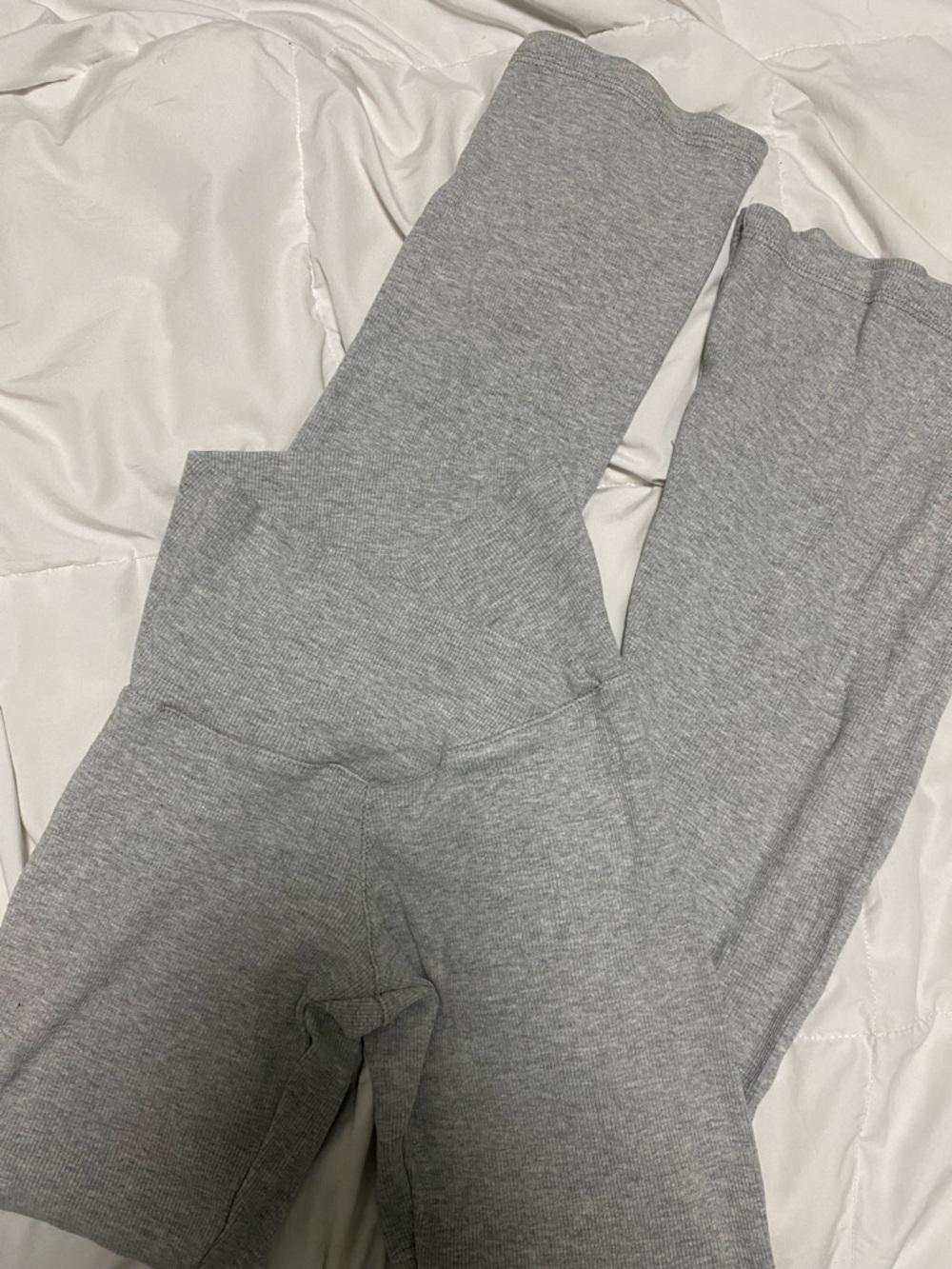 Streetwear Society Gray Ribbed Leggings